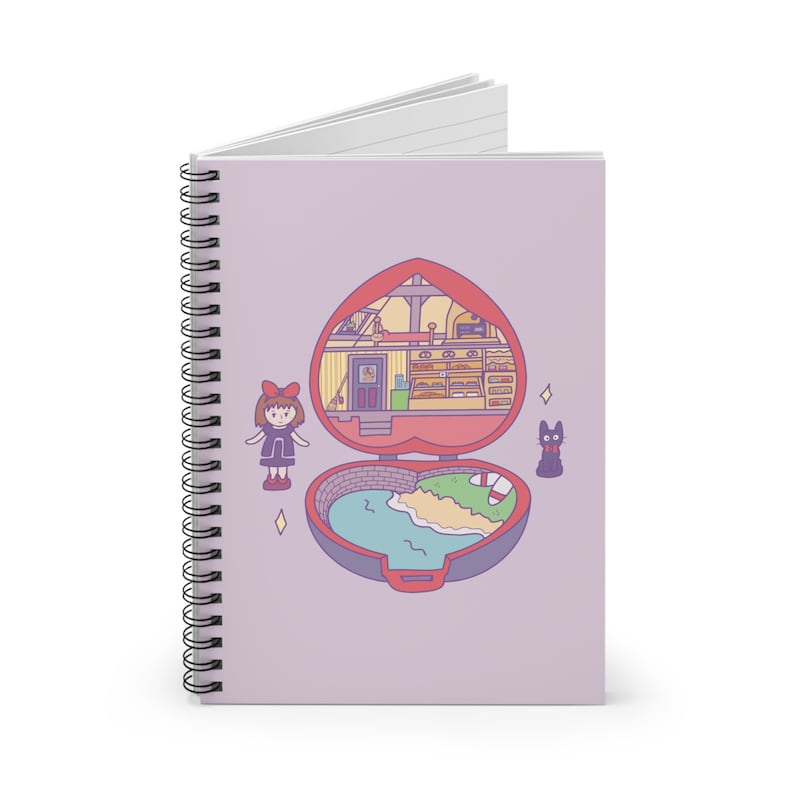 Kiki's bezorgservice Polly Pocket-geïnspireerd notitieboek Studio Ghibli-thema Journal Anime Notebook afbeelding 2