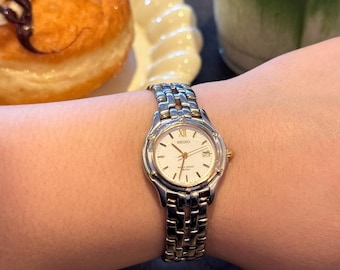 Seiko Two Toned Women’s Le Grand Sport Watch SXE586 Date Restored Working