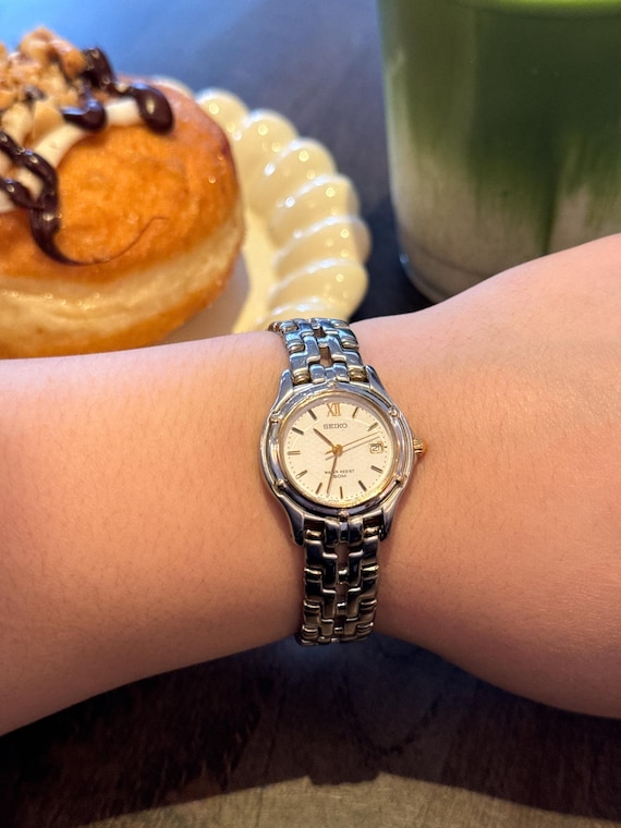 Seiko Two Toned Women's Le Grand Sport Watch SXE586 Date Restored