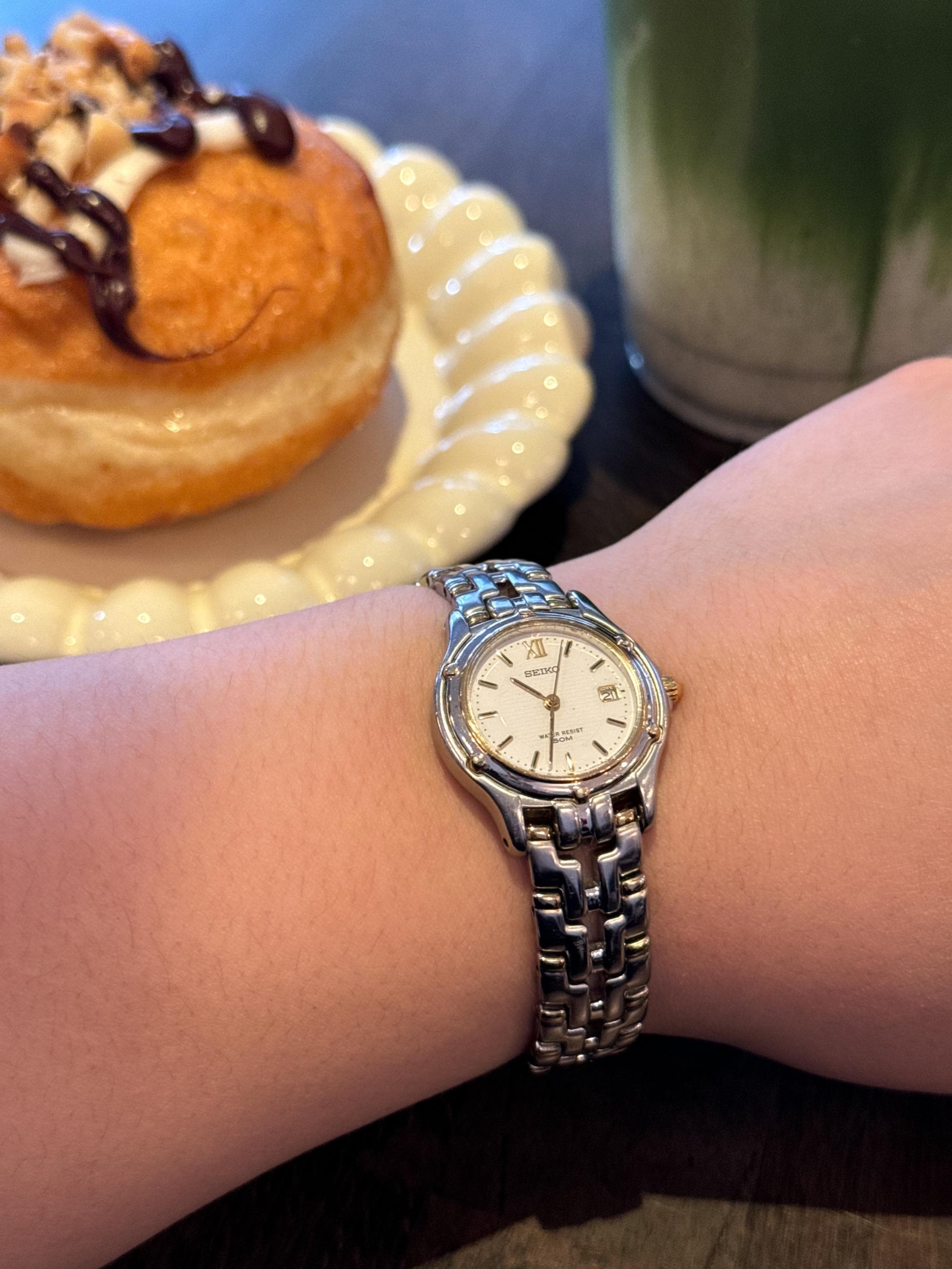 Seiko Two Toned Women's Le Grand Sport Watch SXE586 Date Restored