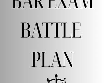 Printable Bar Exam Study Planner | 60-Day Bar Prep Schedule + Daily Rule Reminders | PDF Download