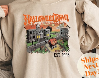 Halloweentown University Sweatshirt, Halloween Town Crewneck