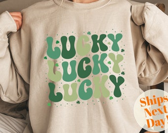Lucky Shamrock St. Patrick's Day Crewneck Sweatshirt