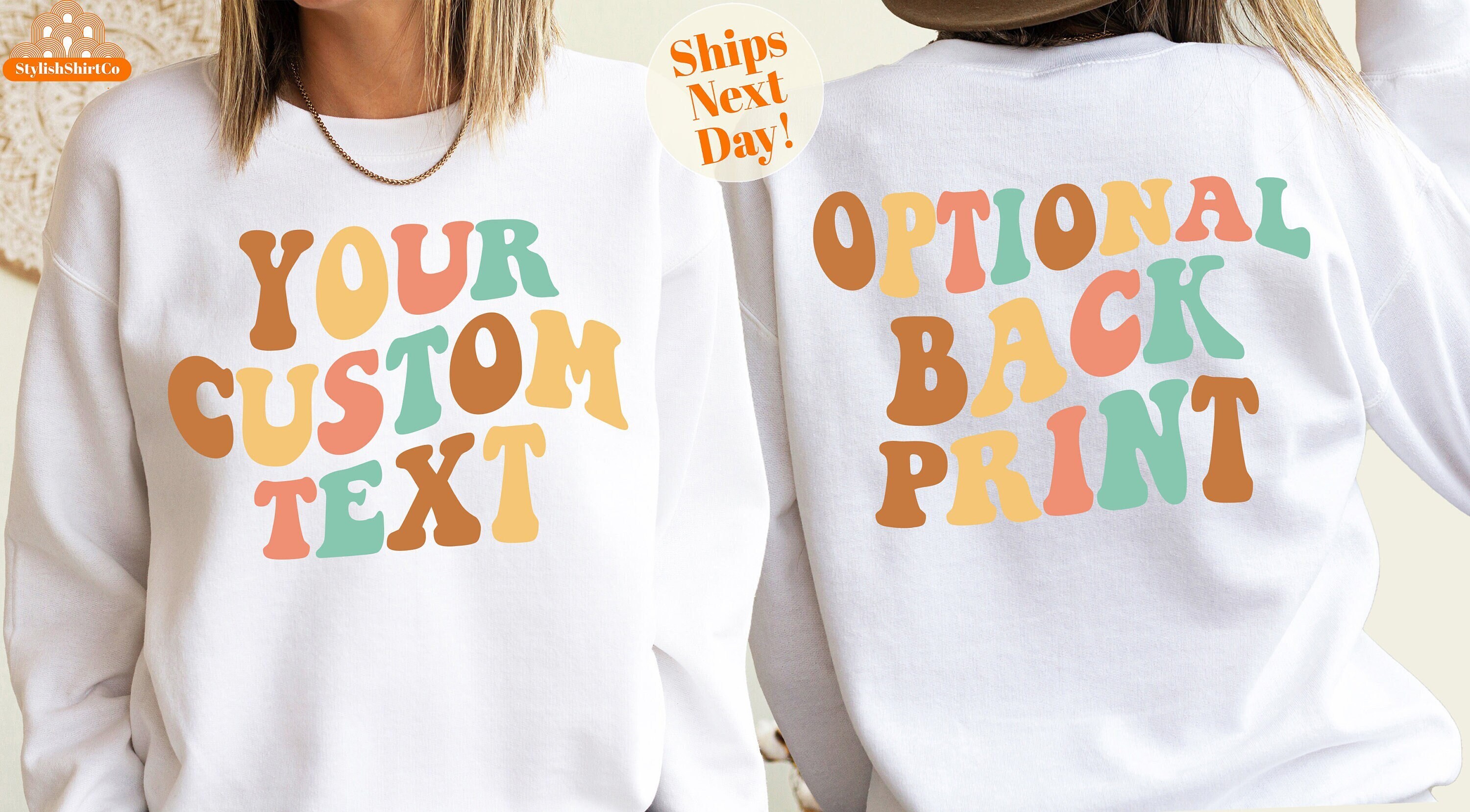 Personalized Retro Text Shirt, Custom Design Tee - Etsy