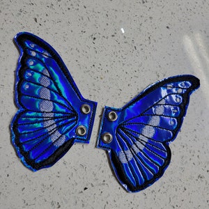 Wzór haftu: skrzydła motyla Blue Morpho (do pobrania w wersji cyfrowej)