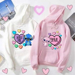 Stich & angel duo t-shirts 2 pnd for dtf or sublimation Valentine&#39;s Day