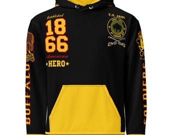 Felpa con cappuccio dell'esercito americano Buffalo Soldiers - Celebra la storia e il valore dei neri