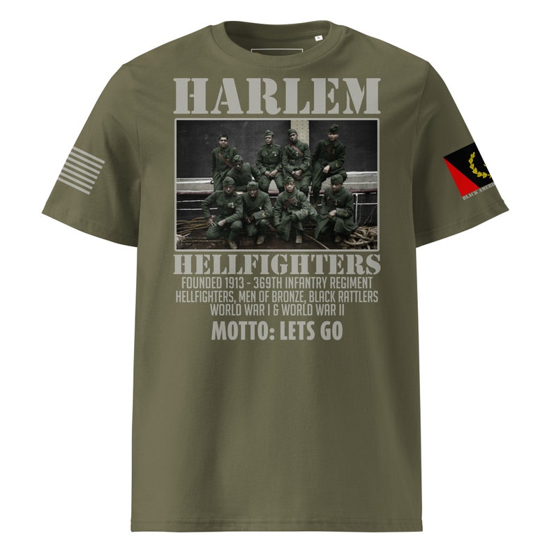 Detailed view of the fabric texture of organic cotton military tee