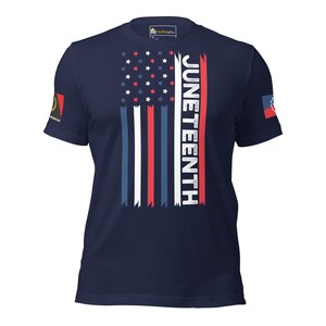Comfortable and stylish Juneteenth Flag Tee