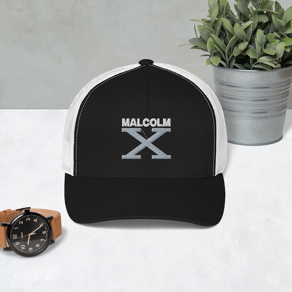 Malcolm X Inspired Trucker Cap Embroidered Snapback for Empowerment Style Etsy