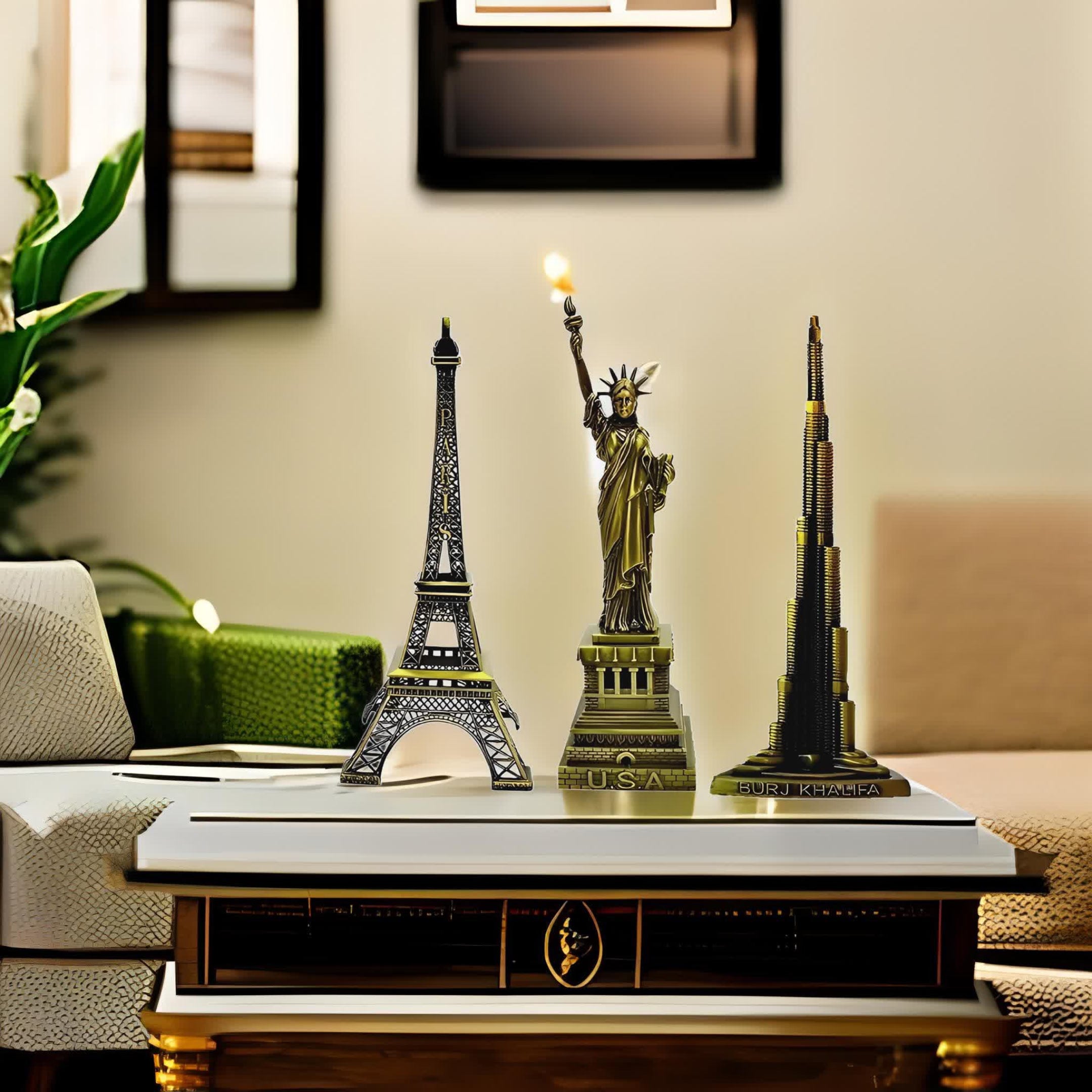 3D Printed Eiffel Tower Decoration 8.5 Inches Tall Parisian Home