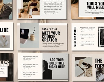 Canva Slide Deck Template: 109-Page Webinar Presentation