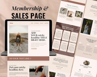 Retro Kartra Membership Template: Online Course Sales Page and membership