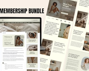 KARTRA Wellness Website and Membership Template: Online Course, Sales Page, Funnel Neutral