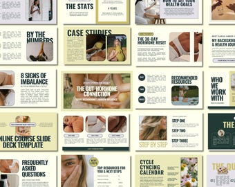 CANVA Fertility & Hormone Health Editable Canva Slide Deck  Presentation Template: Masterclass Workshop