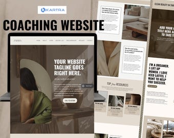 KARTRA minimalist Website Template: Course Membership Sales Page