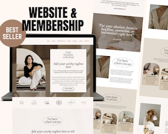 KARTRA Website & Membership Template for Coaches, Nutritionists, Health Coaches, Online Course Creators, Funnel neutral