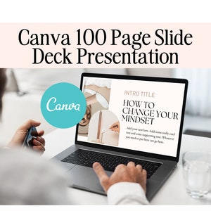Webinar Slide Deck Canva Template | Pitch Deck Template | Course Slide Deck | Canva Presentation | Webinar Template | Online Course |