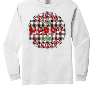 Joyful Merry and Blessed Christmas Tee