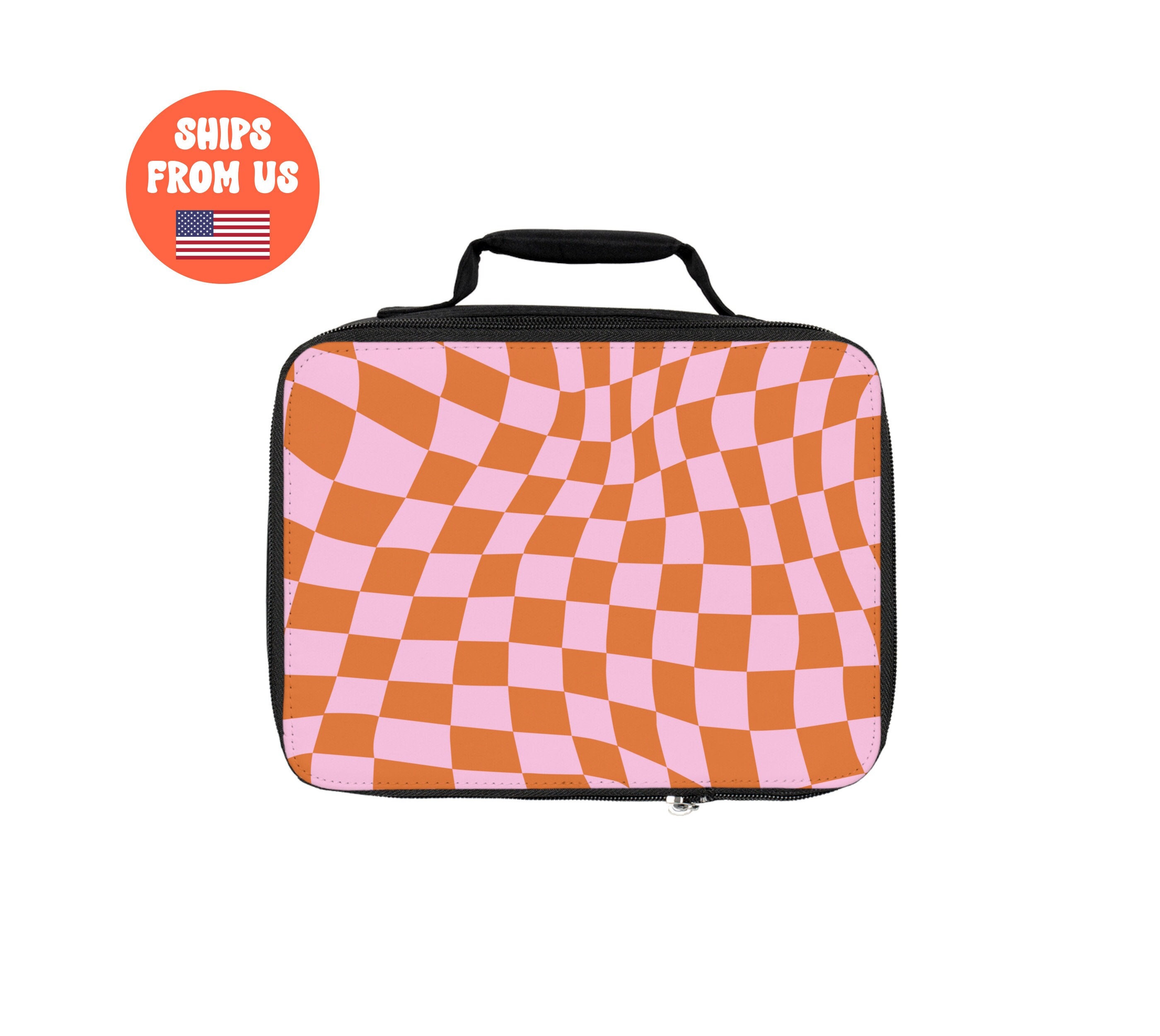 Kids Lunch Box - Black / Tan & White Checkered – Ledger Nash