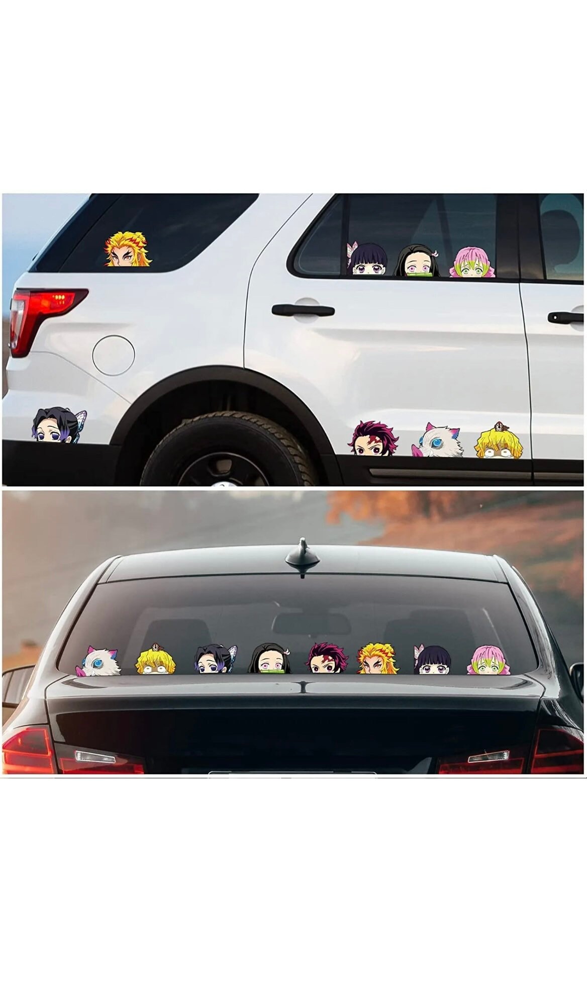 Anime Demon Sticker Peeker Car Decal Stickers Flask Sticker Laptop Stickers