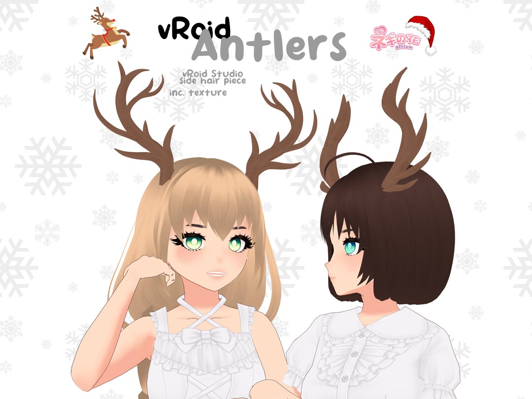 Antlers Attachment vroid Studio Stable Etsy