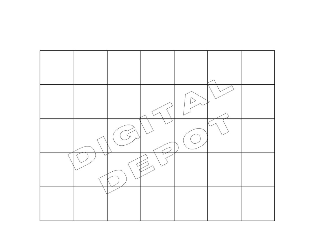 Blank Month Printable Instant Download Printable - Etsy