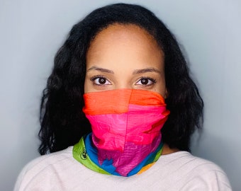 NECK GAITER, Máscara de gaitera, Diadema de yoga de rendimiento, Pasamontañas, Bufanda de tubo, Ligero, Protección contra el viento del polvo solar, Sin costuras, Ropa