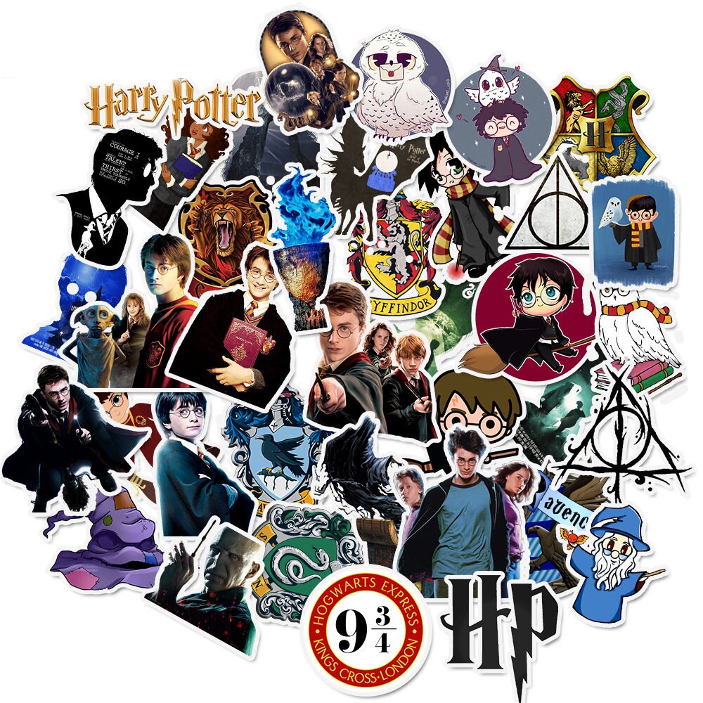 Harry Potter Stickers Die Cut Vinyl Sticker Variety Pack - Laptop, Water  Bottle, Scrapbooking, Tablet, Skateboard, Indoor/Outdoor - Set of 50