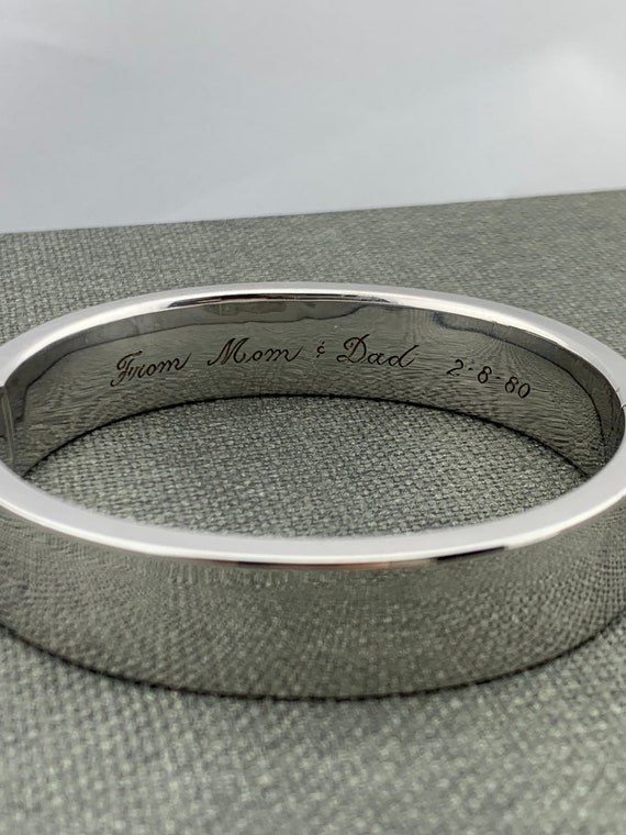 Engraved Silver Cuff - image 3