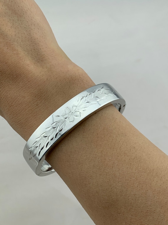 Engraved Silver Cuff - image 5