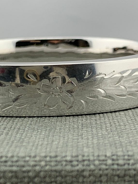 Engraved Silver Cuff - image 4