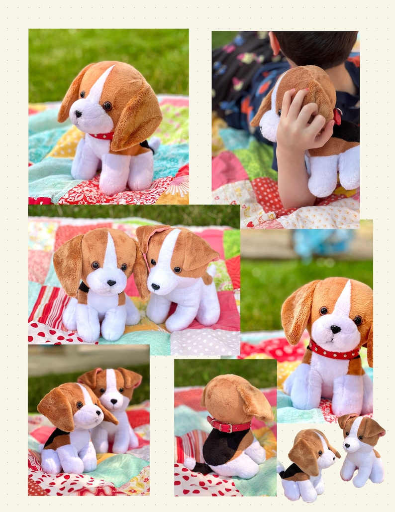 Puppy Dog Plushy Sewing Pattern Stuffed Toy Dog Pattern Etsy