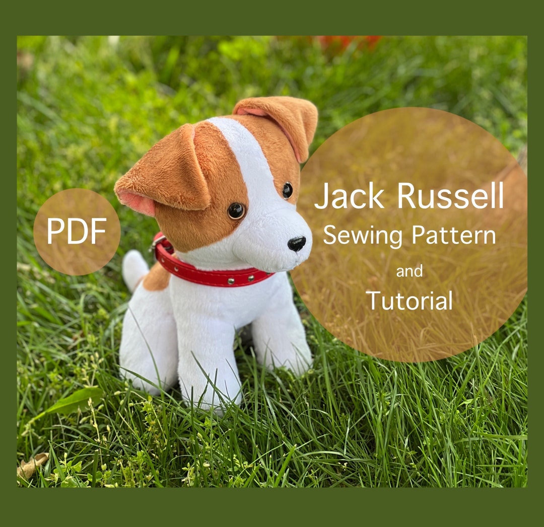 Buy Jack Russell Puppy Dog Plushy Toy Sewing Pattern, Stuffed Dog