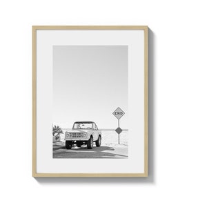 Vintage B&W Ford Bronco Print