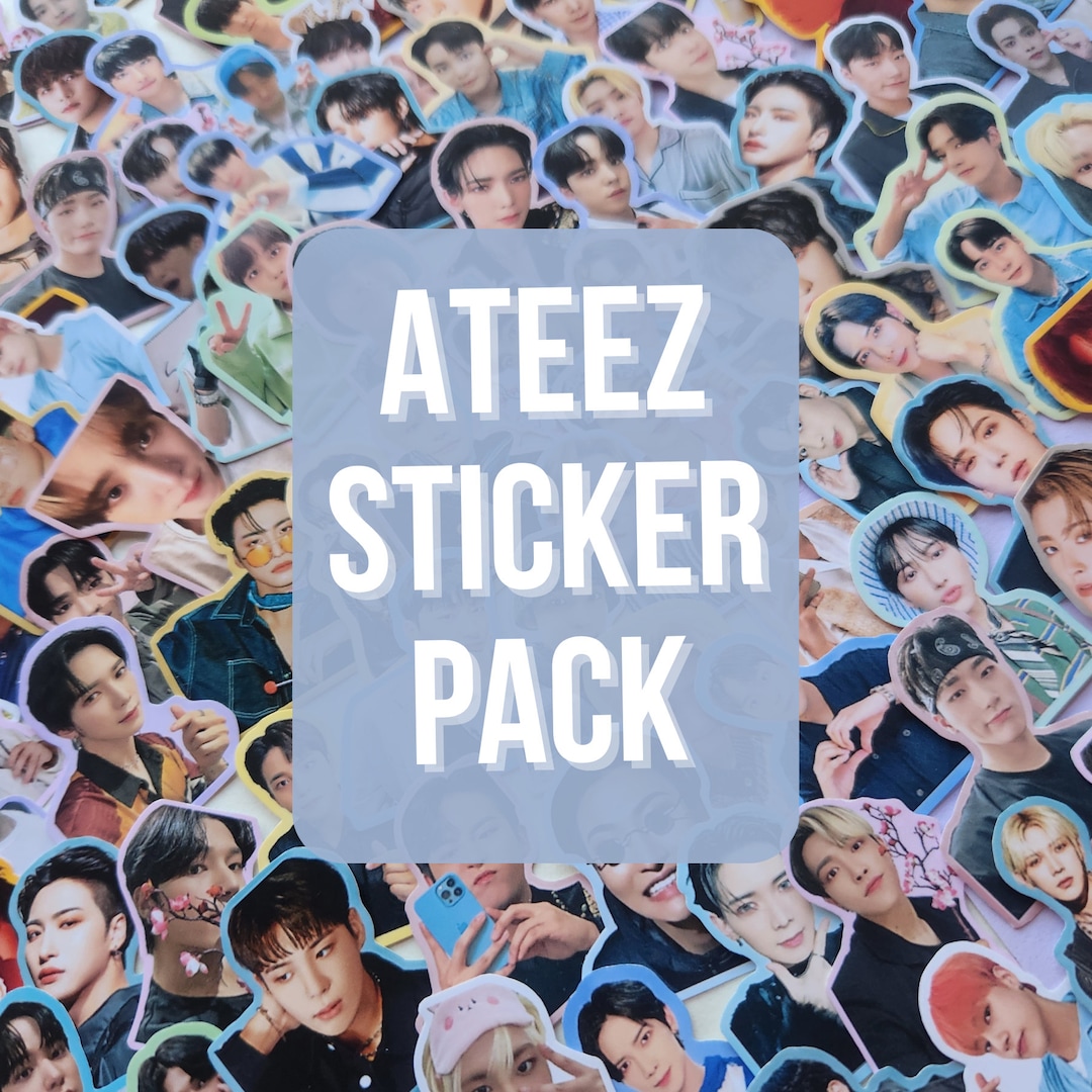 Ateez Sticker Pack Bias Stickers Ateez Atiny Kpop Kpop Stickers 