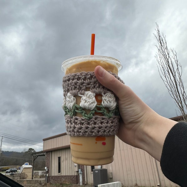 Crochet Cup Koozie With Handle Etsy