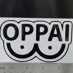 Oppai vinyl sticker