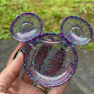 Mickey Trinket dish- Glitter