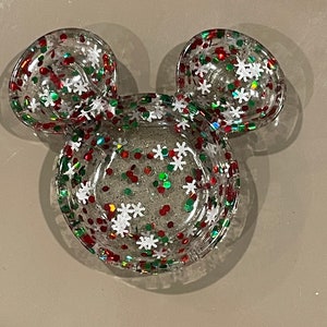 Mickey Trinket dish- Glitter