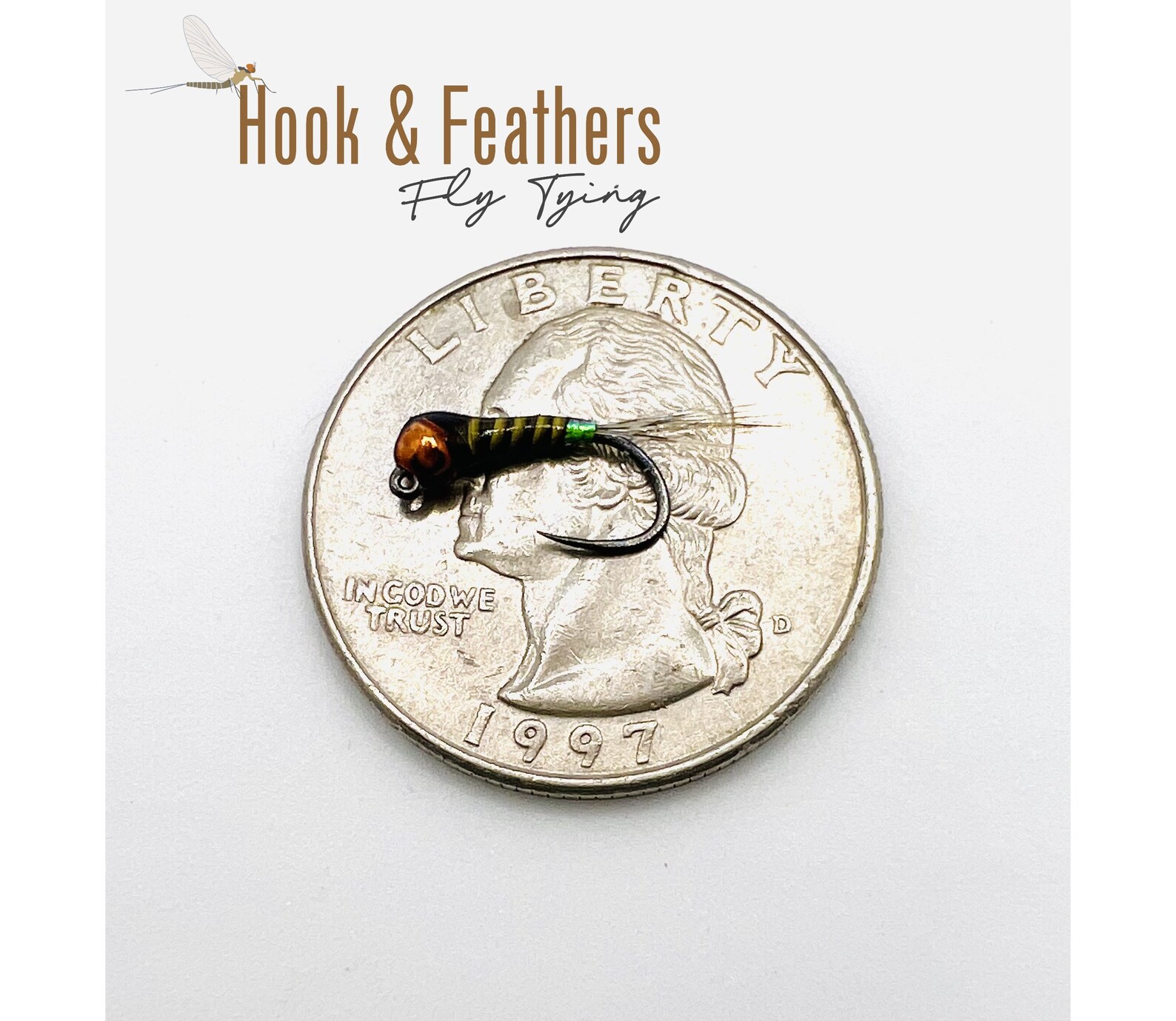 Quilldigon, Tungsten Quilldigon Nymph Fly for Trout Fishing, Jig Style