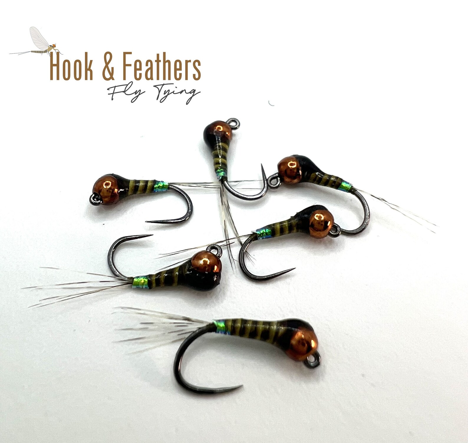 Quilldigon, Tungsten Quilldigon Nymph Fly for Trout Fishing, Jig Style