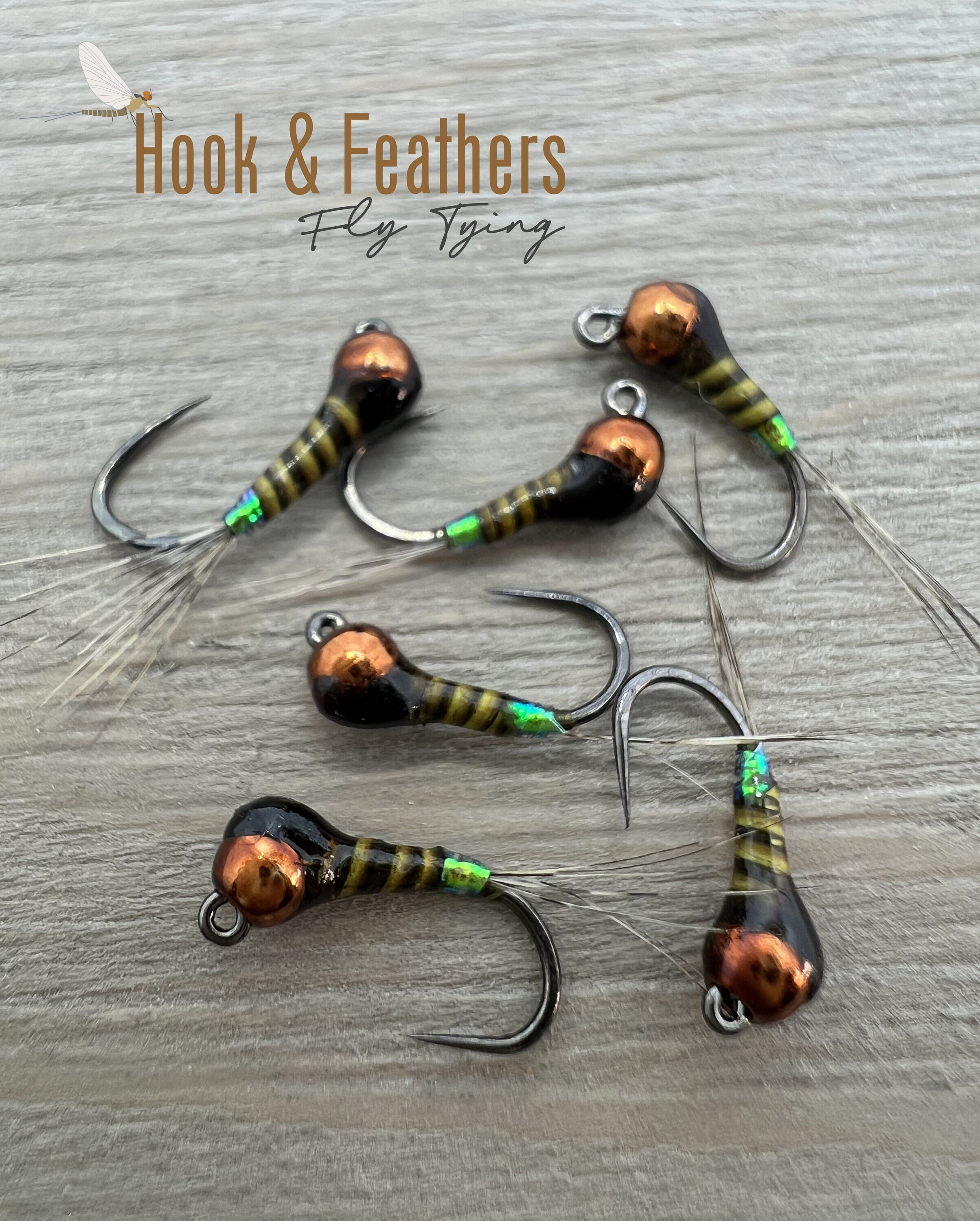 Quilldigon, Tungsten Quilldigon Nymph Fly for Trout Fishing, Jig Style