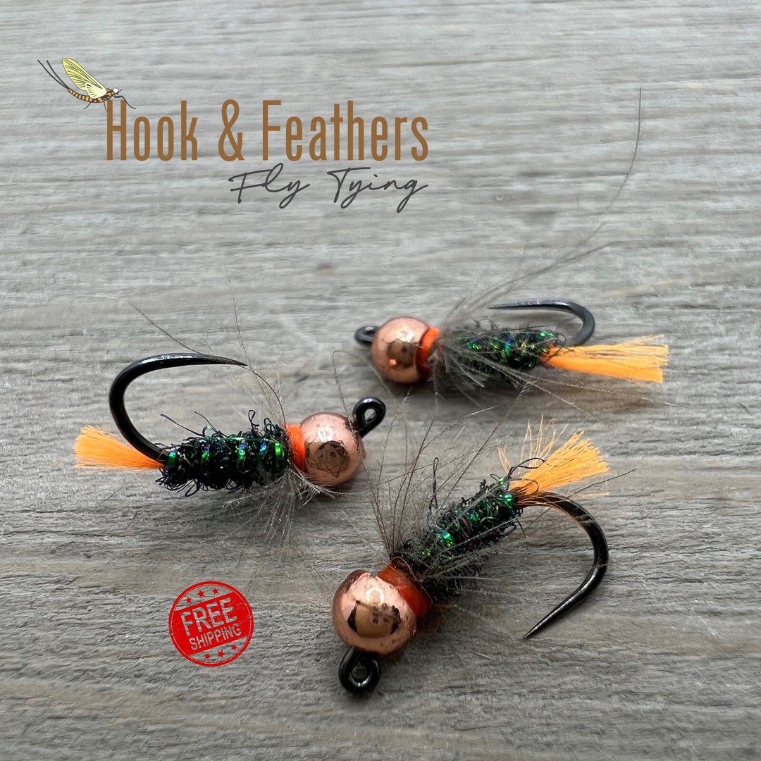 Blowtorch, Tungsten Blowtorch Nymph Fly for Trout Fishing, Jig Euro