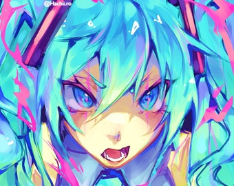 Hatsune Miku 8.5x11” print