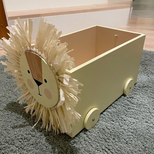 カスタマイズ可能な木製おもちゃ箱