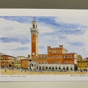 Piazza del Campo, Sienne Imprimé/Carte postale