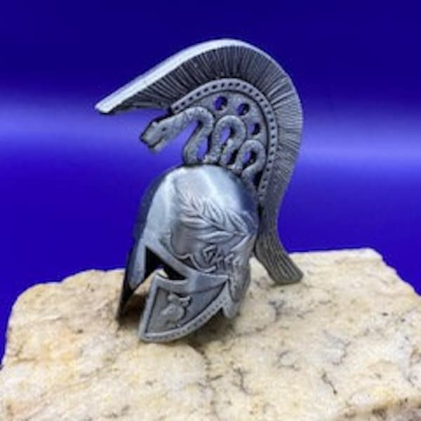 Miniature Ancient Greek Helmet (Silver)
