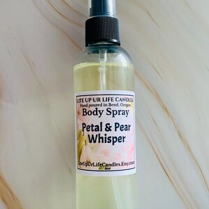 Long Lasting Body Sprays • Feminine • Luxurious • Fruity • Floral • Clean • Laundry Scents Petal & Pear Whisper