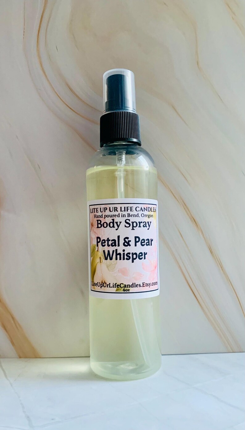 Long Lasting Body Sprays • Feminine • Luxurious • Fruity • Floral • Clean • Laundry Scents Petal & Pear Whisper